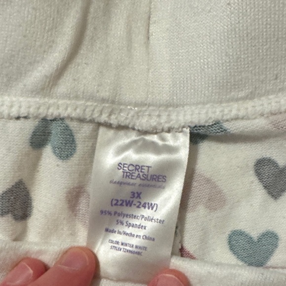 Heart Pattern Pajama Pants - Picture 2 of 3